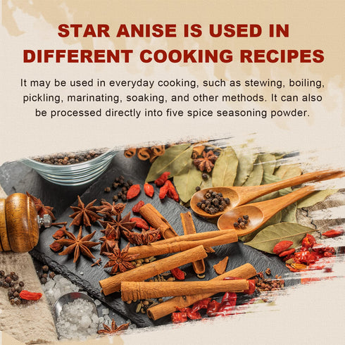 52USA Star Anise, Whole 4oz (Pack of 1), NON-GMO Verified Chinese Dried Anise Spice