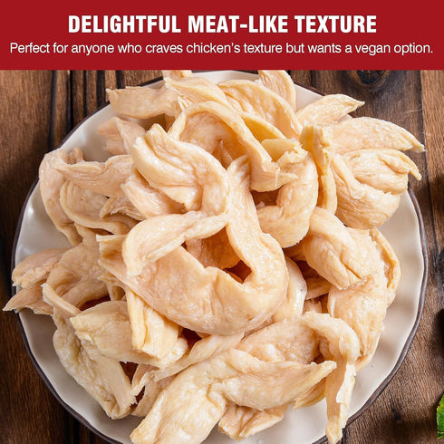 1lb(453g) Premium Soy Curls No Additives High-Protein Gluten-Free Soy Beans Strips Vegan Meat Substitute Suitable