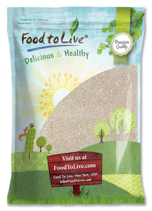 Food to Live Organic Cane Sugar, 10 Pounds Pure Sweetness from Nature,