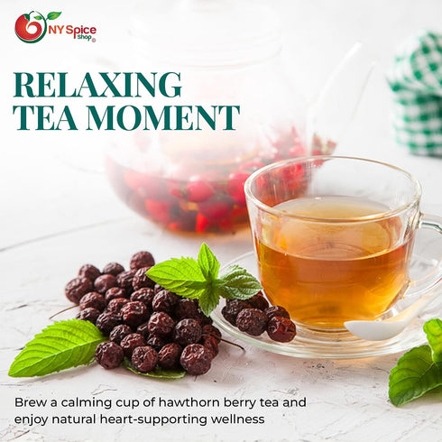 3 NY Spice Shop Dried Hawthorn Berries - Pound Fresh Hawthorn Berry - Wild Harvested Hawthorn Berries Whole - Whole