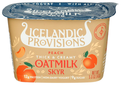 Icelandic Provisions, Yogurt Skyr Oat Peach, 5 Ounce