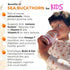 10 oz Miracle Sea Buckthorn kids VITA Organic Sea Buckthorn Juice Drink for children Natural Banana, Strawberry & Apple