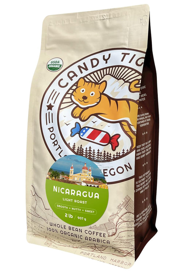 Whole Bean Coffee - Organic - Low Acid - Light Roast -