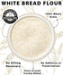 6 LBS (2-3 lb Palouse Brand Certified Glyphosate Residue Free White Bread Flour | bags) | Whole Grain | Stone Ground |