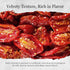 10 oz Packed Vantia Sun-Dried Tomatoes in Oil Jar Imported Italian Tomatoes in Oil, Rich Tangy Flavor for Pasta