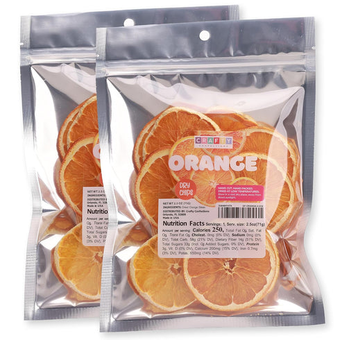 Premium Dried Orange Slices Dehydrated Oranges 2.5 OZ (71g) - 100% Natural