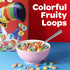 13.2oz (1 Kellogg's Froot Loops Breakfast Cereal, Fruit Flavored, Breakfast Snacks with Vitamin C, Large Size