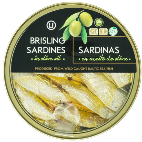 6 Pack 5.6 oz Packed Grilled Catch - Flavor Canned Sardines Variety Fish Sampler European Brisling Sardines in Olive