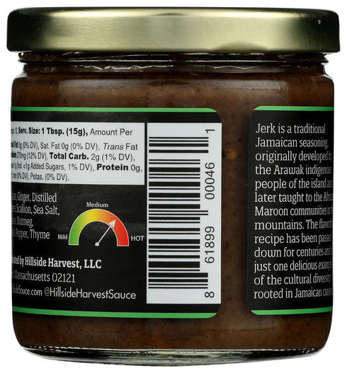Hillside Harvest – Jamaican Jerk Marinade, Gourmet, Handcrafted, Spice and Sweet Citrus, Hot Heat Level, 6.5 oz. Jar (Jamaican Jerk, 6.5 Oz (Pack of 1)