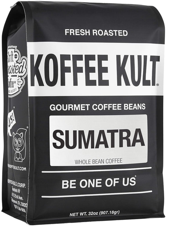 Koffee Kult Sumatra Coffee Beans Dark Roast - Indonesian Fresh Roasted Coffee