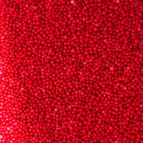 Sprinkle Deco Deep Red Nonpareils Bake In Sprinkles Toppings for Cake, Cookie, Cupcake, Ice Cream, Donut, 6oz Bag