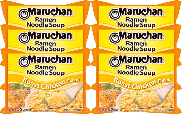 Maruchan Ramen Roast Chicken Flavor - 3 oz - 6 Pack
