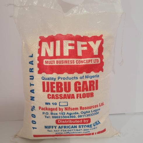 NIFFY Ijebu Garri/Gari 10 lb / 160 oz Quality Products of Nigeria by