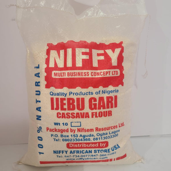 NIFFY Ijebu Garri/Gari 10 lb / 160 oz Quality Products of Nigeria by