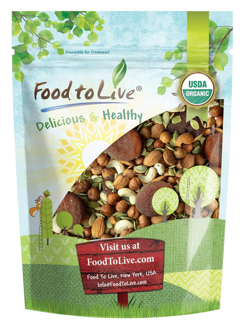 Food to Live Organic Active Life Trail Mix, 4 Ounces Raw and