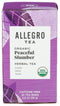 Allegro Coffee Allegro Tea, Organic Peaceful Slumber Tea Bags, 20 ct