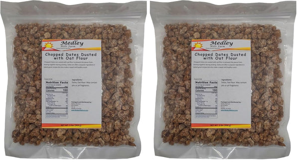 Medley Hills Farm Chopped Dates Dusted with Oat Flour | No Added