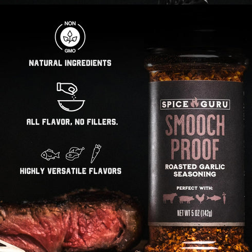 Set 4 Set Spice Guru Grill Seasoning Gift - Flavor BBQ Seasonings and Rubs - Christmas Gifts for Men Who Cook - BBQ Rub