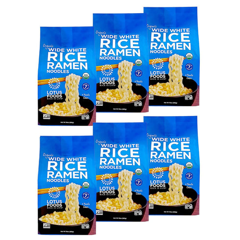 Lotus Foods Wide White Rice Ramen Noodles - Gluten Free & Organic