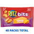 40 Packs (4 (Pack 2) RITZ Bits Cheese Sandwich Crackers, Bulk Lunch Snacks, Snack Boxes)