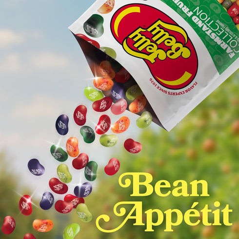 6 oz Jelly Belly Farmstand Fruit Jelly Bean Collection - Peg Bag - Genuine, Official, Straight from the Source