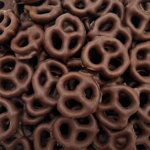 Dark Chocolate Covered Pretzels, Salted Pretzels in Mildly Sweet Smooth Dark Chocolate,