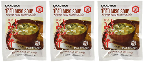 Kikkoman Instant Tofu Miso Soup (Soybean Paste Soup with Tofu) -(9 Pockets