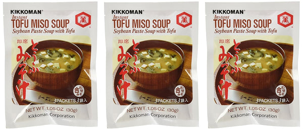 Kikkoman Instant Tofu Miso Soup (Soybean Paste Soup with Tofu) -(9 Pockets