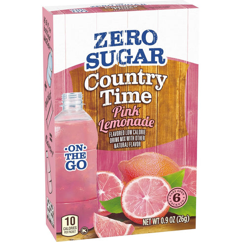 by Country Time Country 72 Count Time Sugar-Free Pink Lemonade On-The-Go Powdered Drink Mix