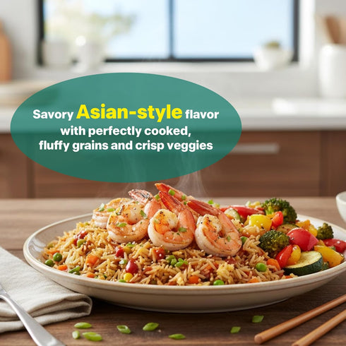 8g 1.5 8.8 oz Pack 6 Eat Regal Ready to Eat Veg Fried Rice, Protein per Pouch, Minutes Microwave Rice, Zero