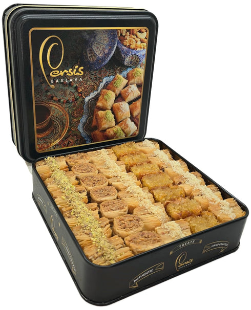 Persis 1.57 Lb (710g) Set (32 Vegan Baklava Gift Box | Christmas, New Year Sweets | Baklava Pastry with Cashew, Almond