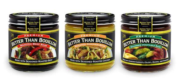 Better Than Bouillon Variety Pack- Roasted Beef, Roasted Chicken, Seasoned Vegetable Bases