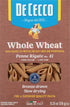 No.41, 13.25 OZ (Pack 12) De Cecco Pasta, Whole Wheat Penne Rigate of - Made in Italy, High in Protein & Iron, Bronze