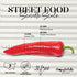 Set, Set 6 Thoughtfully Gourmet, Street Food Sauces Hot Sauce and BBQ Gift Flavors: Diablo Wings Sauce, Louisiana