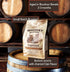 100% 10 oz Whiskey Morning Coffee Bourbon Barrel Aged Ground Coffee, Fire Roasted Ground Coffee, Specialty Grade