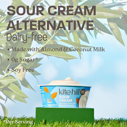 Kite Hill 8 Sour Cream Plant Based, Ounce