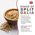 Spicy World 5 LB Daliya Split (Roasted Split Chickpeas Dalia) Bulk Jar - All Natural, Pure, For Chutneys, South Indian