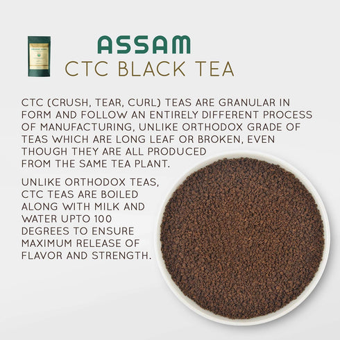 Pack 226g) Vahdam Premium CTC Assam Black & English Breakfast Tea - Strong, Full-Bodied, Bold & Delicious | Perfect
