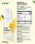 C100 Drink100mg 12% -15 oz, 445mL, 15 Pack Lemon Flavored Composite Juice Vitamin C Per Bottle, Real Fruit Juice, fl