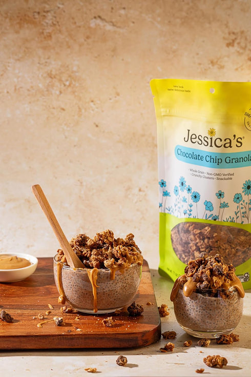 11oz Jessicas Chocolate Chip Granola - Handmade, Non-GMO, Gluten-Free, Whole Grain