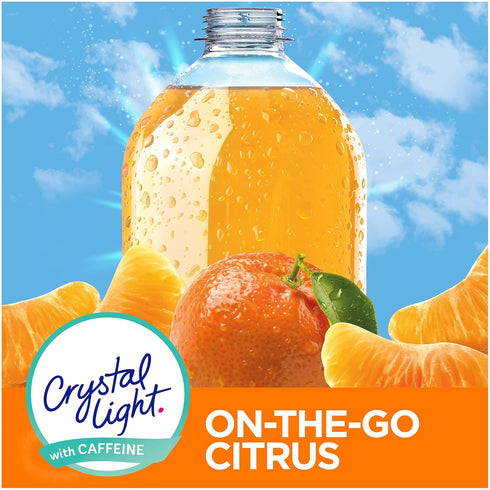 Citrus On-The-Go Powdered Drink Mix with Caffeine, 10 ct., Pack of 5 by Crystal Light