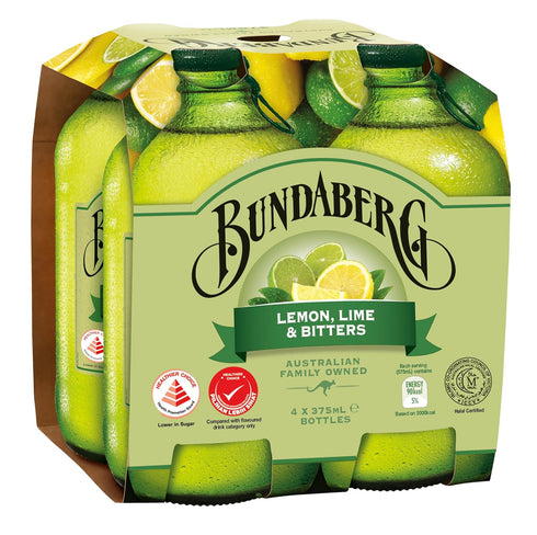 Bundaberg Lemon, Lime & Bitters, 4-pk, 12.7 fl oz