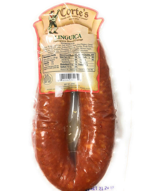 Linguia Sausage Cortes - Linguica Portuguese Brand Sausage