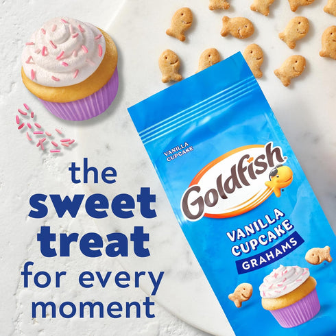 6.6 Oz Pepperidge Farm Goldfish Grahams Vanilla Cupcake Baked Grahams, Bag
