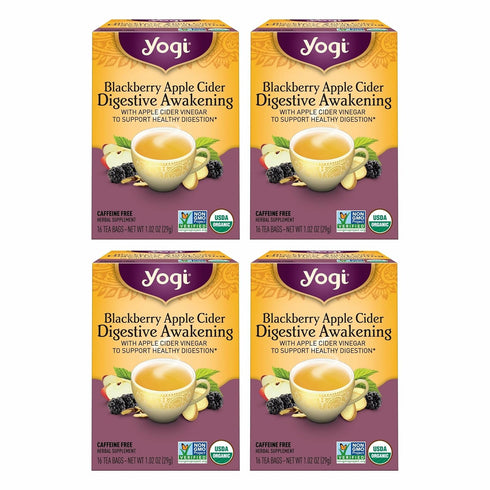 Yogi Tea Blackberry Apple Cider Digestive Awakening Tea - 16 Tea Bags