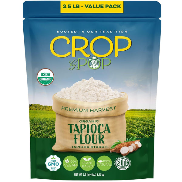 CROP BY POP - Organic Tapioca Starch Flour (40 Oz - 2.5