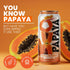 16.57 Oz, 6-Pack De Mi Pais Papaya Juice with Pulp, Premium Quality, Refreshing Fruit Beverage, Canned Juice, Perfect