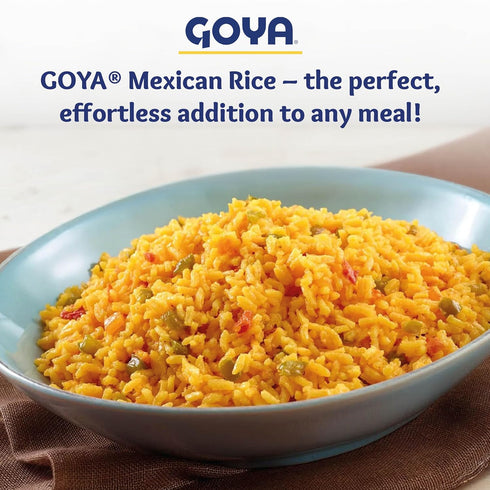 Pack 3 (7 oz Goya Mexican Rice, Chicken Flavored, of Boxes) Zesty Mexican-Style Long Grain Rice with Corn, Peppers