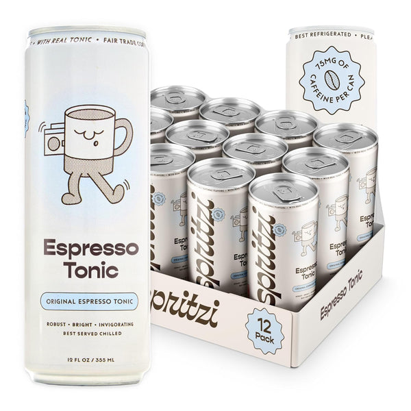 Spritzi Original - Sparkling Espresso Tonic - 75mg Caffeine, 45 Cal, Fair