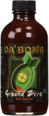 Da Bomb Ground Zero Original Hot Sauce - 4oz Bottle, 321,900 Scovilles - Made in USA with Habanero Peppers